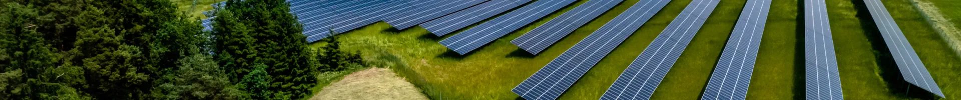 Luftansicht vom Solarpark Tegernbach